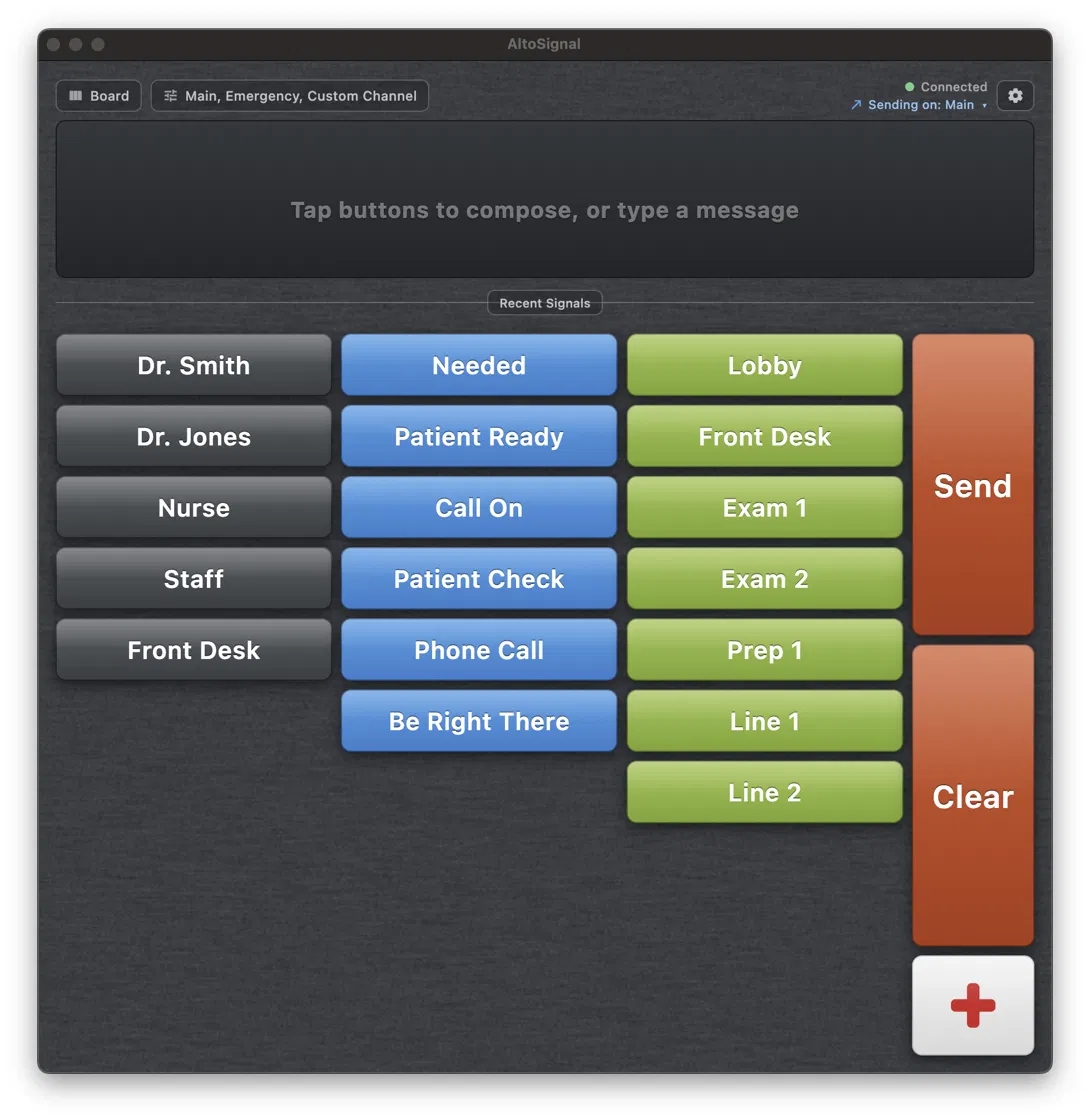 AltoSignal on a Mac.